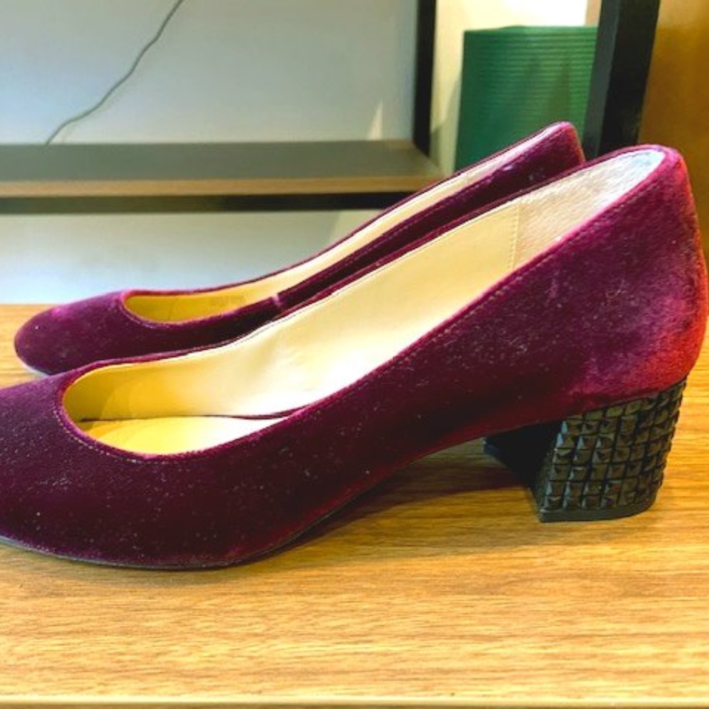 Michael Kors Burgundy Velvet Heels